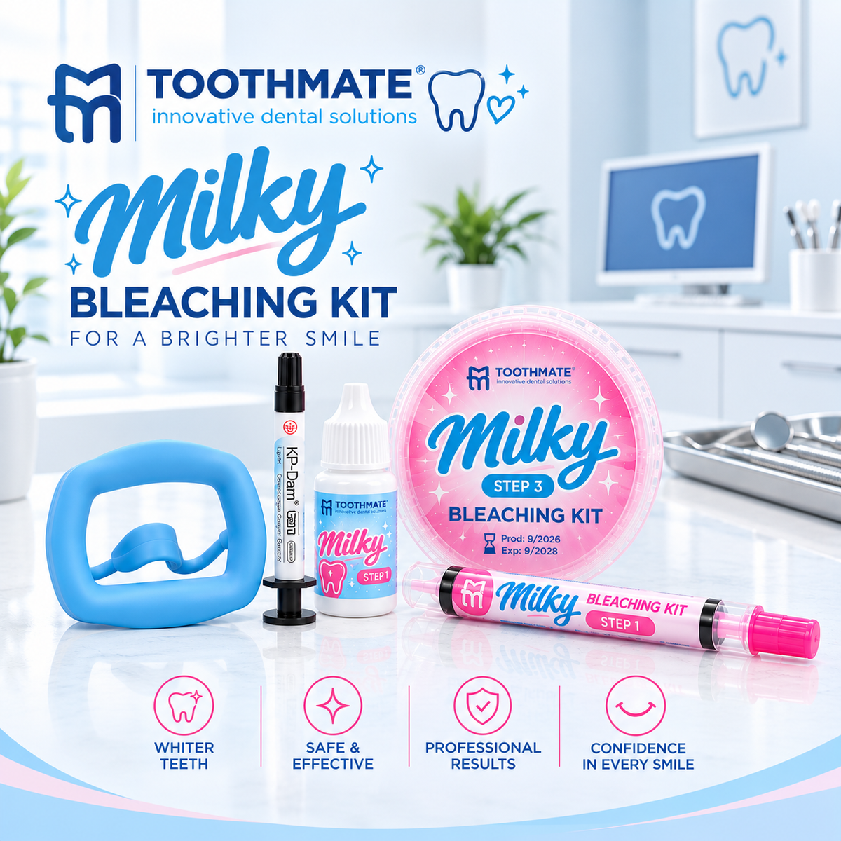 Milky bleaching kit